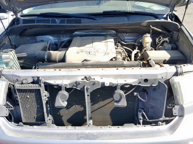 5TFHY5F10AX101475 - 2010 TOYOTA TUNDRA CRE SILVER photo 7