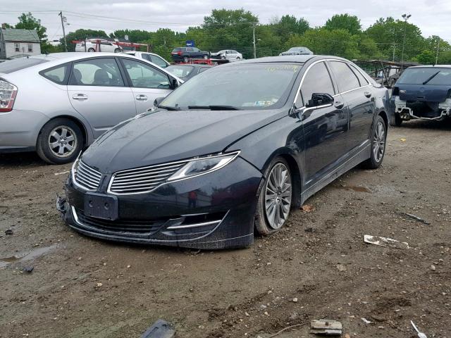 3LN6L2LU7DR824378 - 2013 LINCOLN MKZ HYBRID BLACK photo 2