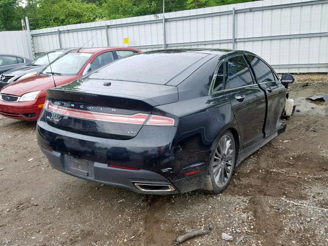 3LN6L2LU7DR824378 - 2013 LINCOLN MKZ HYBRID BLACK photo 4