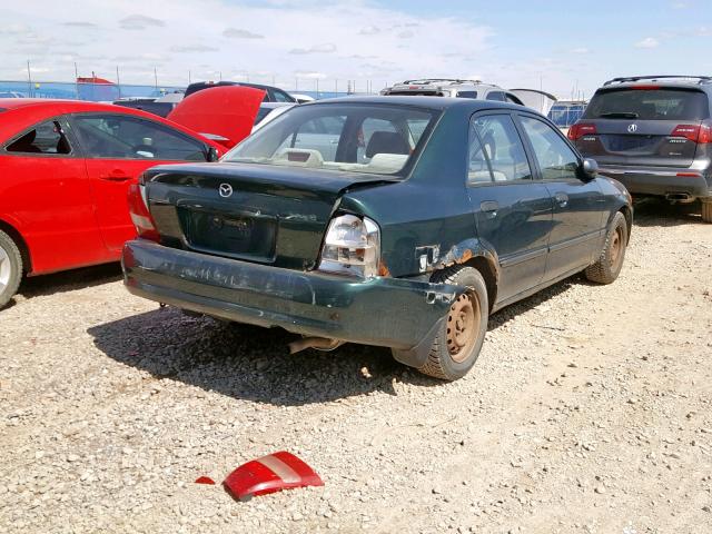 JM1BJ2229Y0256794 - 2000 MAZDA PROTEGE DX GREEN photo 4