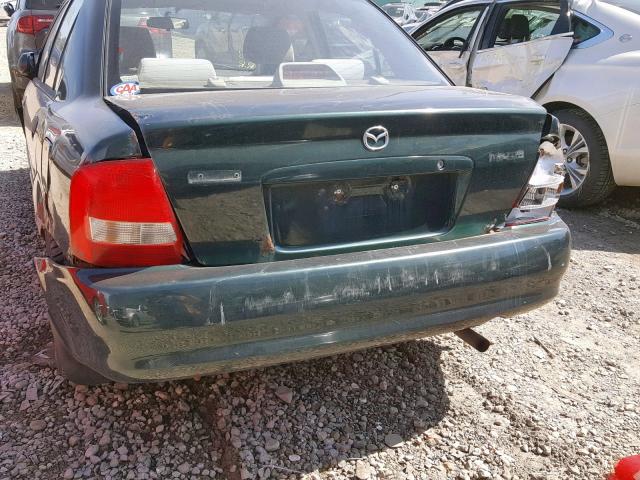 JM1BJ2229Y0256794 - 2000 MAZDA PROTEGE DX GREEN photo 9