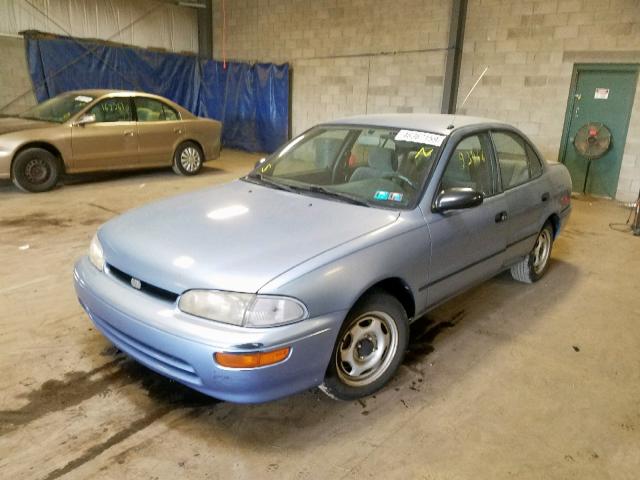 1Y1SK5265TZ015199 - 1996 GEO PRIZM BLUE photo 2