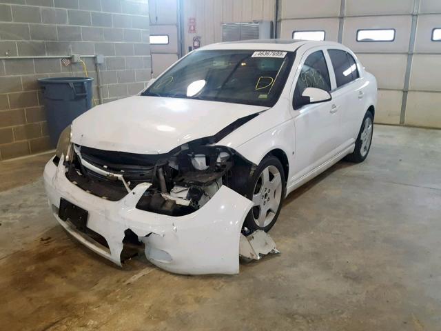 1G1AT58HX97251978 - 2009 CHEVROLET COBALT LT WHITE photo 2