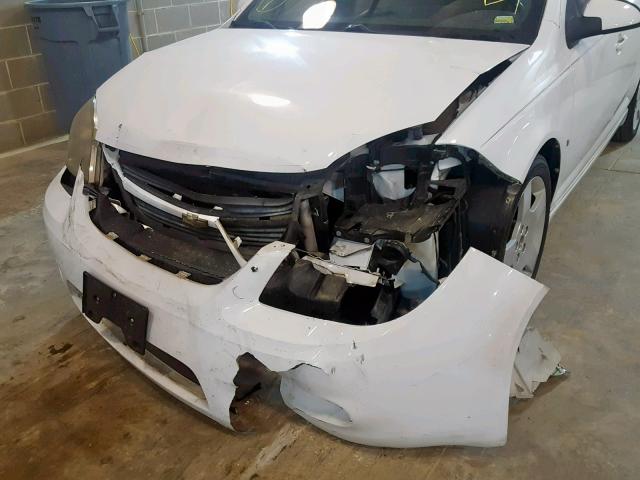 1G1AT58HX97251978 - 2009 CHEVROLET COBALT LT WHITE photo 9