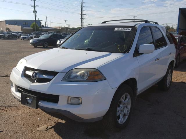 2HNYD18986H533096 - 2006 ACURA MDX TOURIN WHITE photo 2