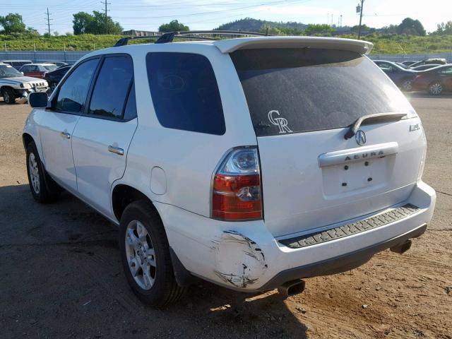 2HNYD18986H533096 - 2006 ACURA MDX TOURIN WHITE photo 3