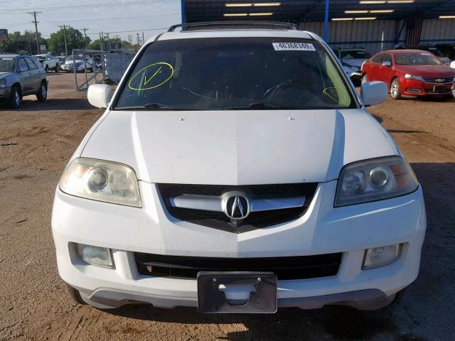 2HNYD18986H533096 - 2006 ACURA MDX TOURIN WHITE photo 9