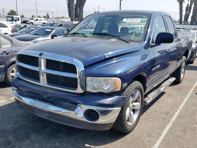 1D7HA18D35S162056 - 2005 DODGE RAM 1500 S BLUE photo 2