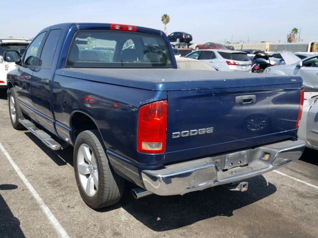 1D7HA18D35S162056 - 2005 DODGE RAM 1500 S BLUE photo 3