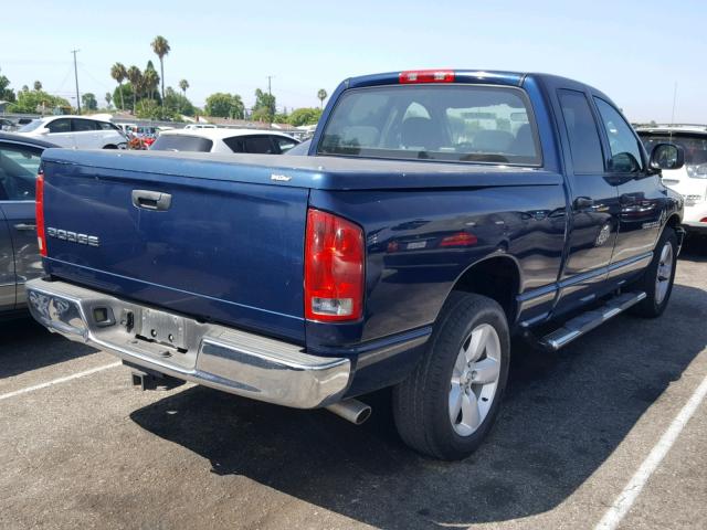 1D7HA18D35S162056 - 2005 DODGE RAM 1500 S BLUE photo 4