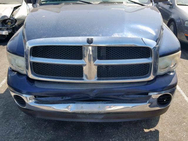 1D7HA18D35S162056 - 2005 DODGE RAM 1500 S BLUE photo 7