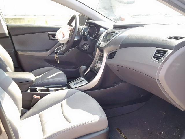 5NPDH4AE1CH069640 - 2012 HYUNDAI ELANTRA GRAY photo 5