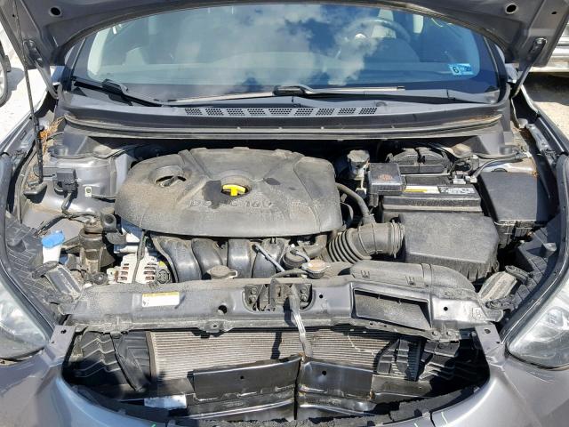 5NPDH4AE1CH069640 - 2012 HYUNDAI ELANTRA GRAY photo 7