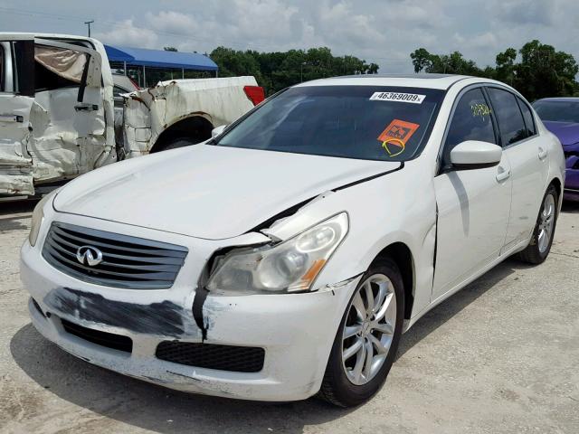 JNKCV61E99M011532 - 2009 INFINITI G37 BASE WHITE photo 2