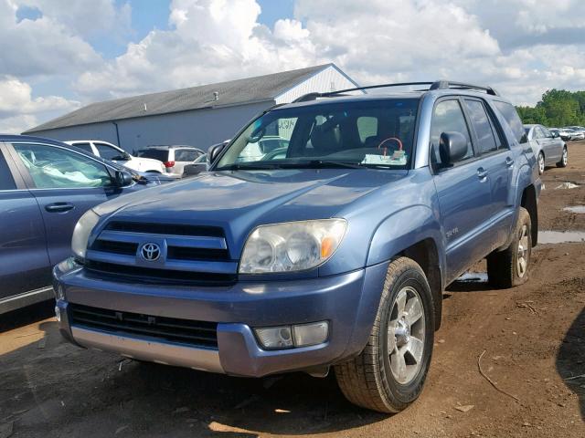 JTEBU14R038005521 - 2003 TOYOTA 4RUNNER SR BLUE photo 2