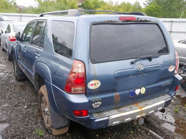 JTEBU14R038005521 - 2003 TOYOTA 4RUNNER SR BLUE photo 3