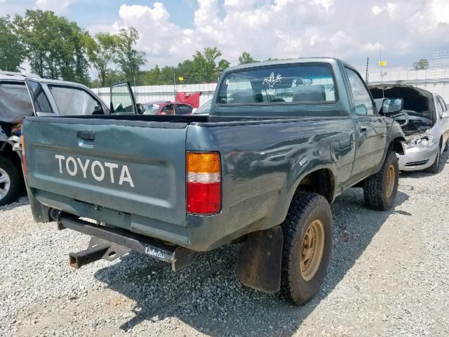 4TARN01P2PZ080102 - 1993 TOYOTA PICKUP 1/2 GREEN photo 4