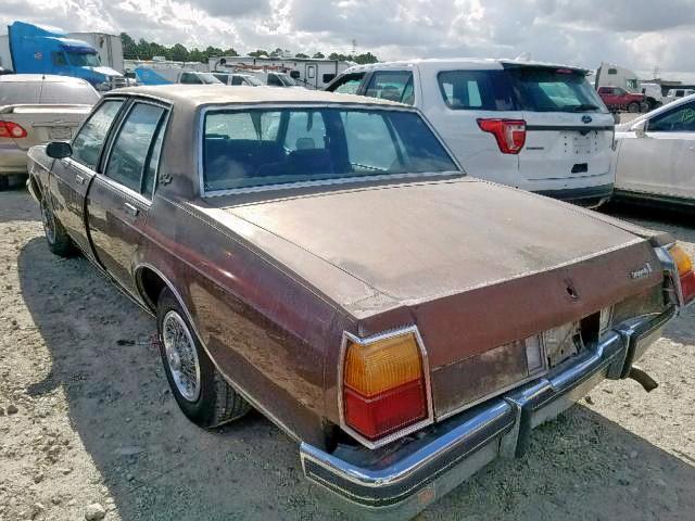 1G3AN69YXEX380707 - 1984 OLDSMOBILE DELTA 88 R BROWN photo 3