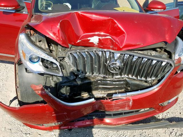 5GAKRCKD0DJ186768 - 2013 BUICK ENCLAVE RED photo 9