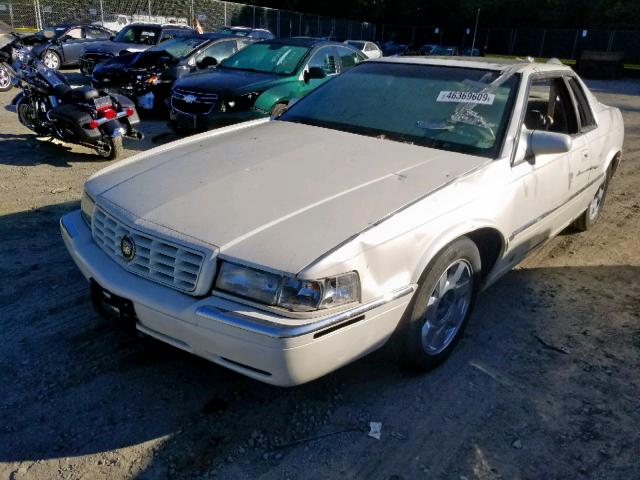 1G6ET1290VU603547 - 1997 CADILLAC ELDORADO T WHITE photo 2