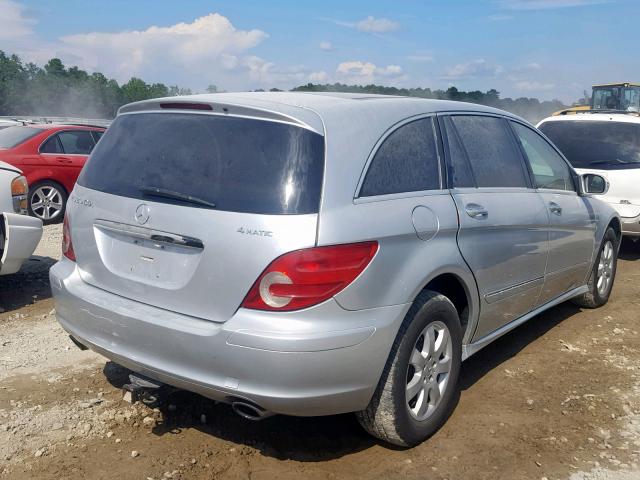 4JGCB22E47A050766 - 2007 MERCEDES-BENZ R 320 CDI GRAY photo 4