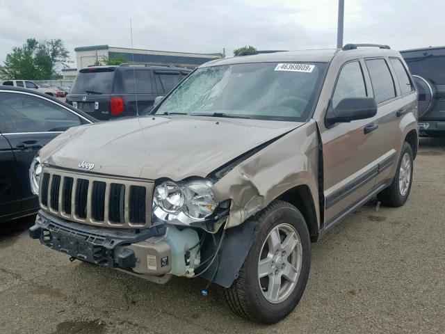 1J4GR48K75C579098 - 2005 JEEP GRAND CHER TAN photo 2