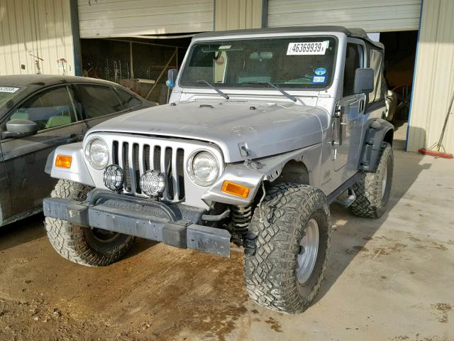 1J4FA39S46P721767 - 2006 JEEP WRANGLER X SILVER photo 2