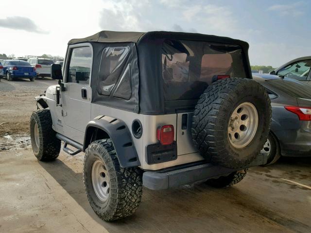 1J4FA39S46P721767 - 2006 JEEP WRANGLER X SILVER photo 3