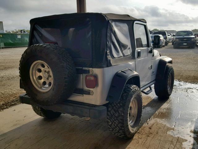 1J4FA39S46P721767 - 2006 JEEP WRANGLER X SILVER photo 4