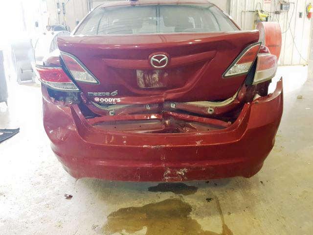 1YVHZ8BH5A5M04033 - 2010 MAZDA 6 I RED photo 9