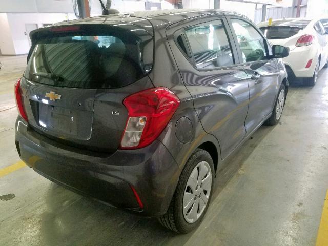 KL8CA6SA7GC621076 - 2016 CHEVROLET SPARK LS SILVER photo 4