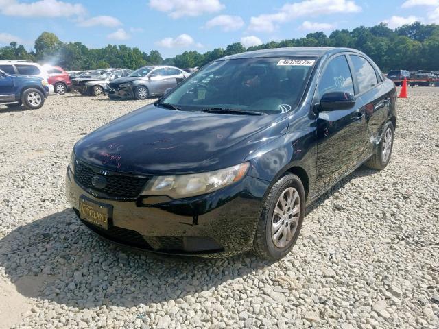 KNAFU4A20C5552138 - 2012 KIA FORTE EX BLACK photo 2