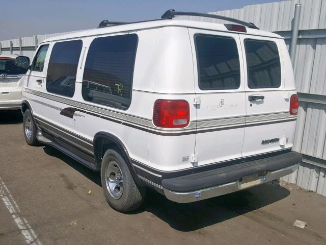 2B6HB11Y0YK139762 - 2000 DODGE RAM VAN B1 WHITE photo 3