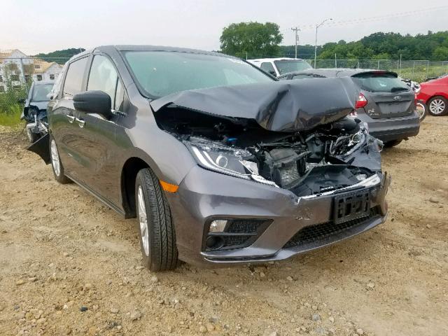 5FNRL6H22JB095722 - 2018 HONDA ODYSSEY LX GRAY photo 1