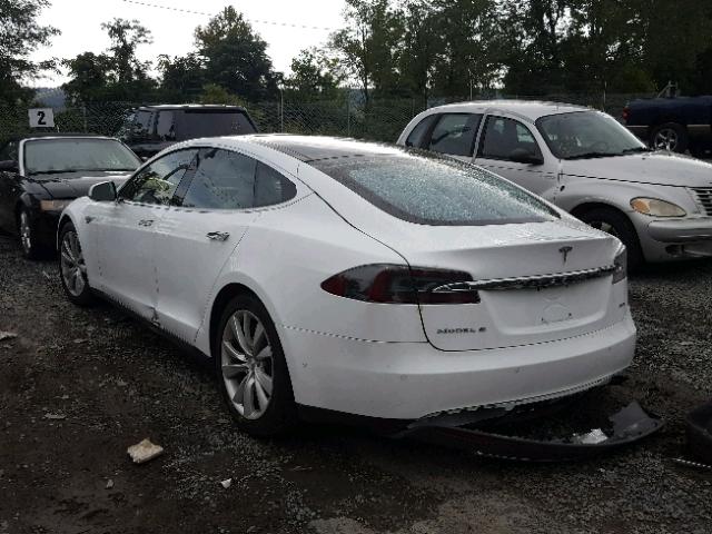 5YJSA1E25FF111871 - 2015 TESLA MODEL S SILVER photo 3