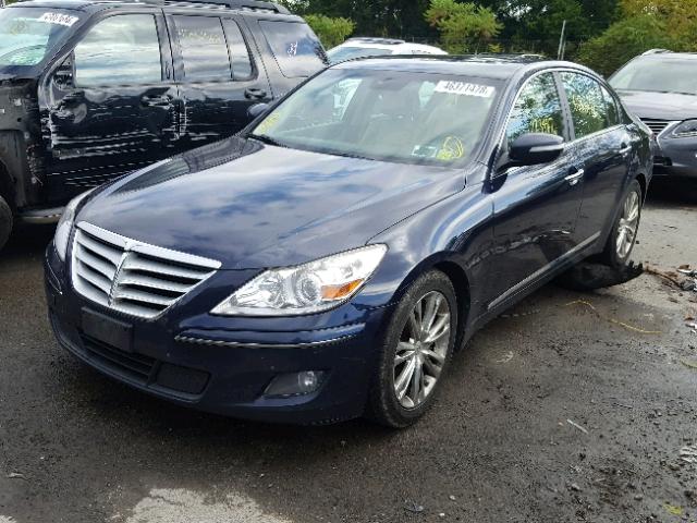 KMHGC4DF1BU126242 - 2011 HYUNDAI GENESIS 4. BLUE photo 2