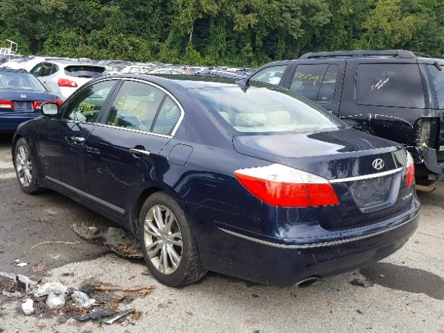 KMHGC4DF1BU126242 - 2011 HYUNDAI GENESIS 4. BLUE photo 3