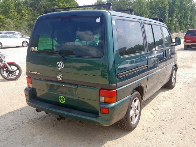 WV2MB47042H084595 - 2002 VOLKSWAGEN EUROVAN MV GREEN photo 4