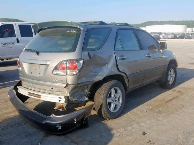 JTJHF10U020262837 - 2002 LEXUS RX 300 BEIGE photo 4