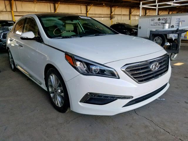 5NPE34AF8FH013050 - 2015 HYUNDAI SONATA SPO WHITE photo 1