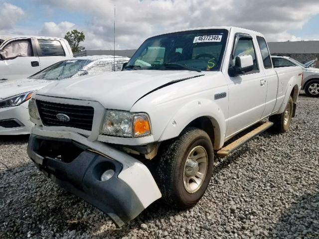 1FTYR14EX9PA14979 - 2009 FORD RANGER SUP WHITE photo 2