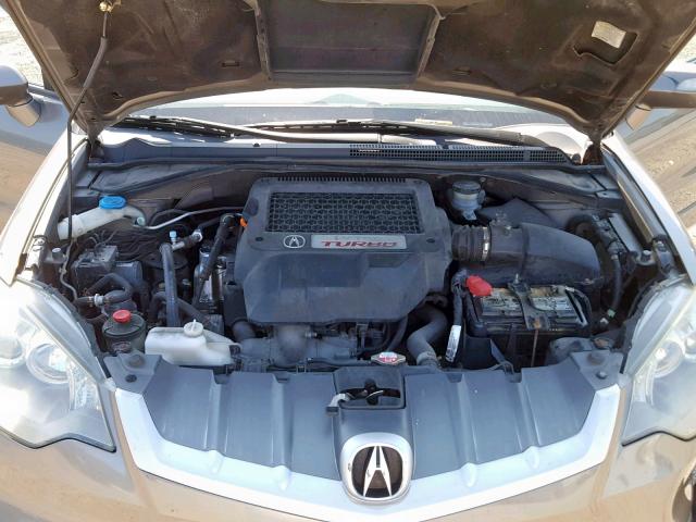 5J8TB18217A025188 - 2007 ACURA RDX GRAY photo 7