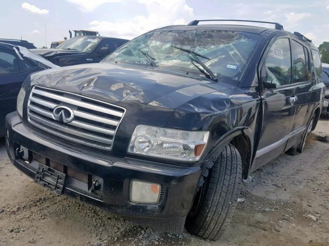 5N3AA08C05N813822 - 2005 INFINITI QX56 BLACK photo 2