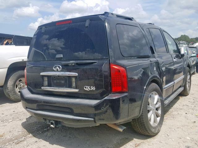 5N3AA08C05N813822 - 2005 INFINITI QX56 BLACK photo 4