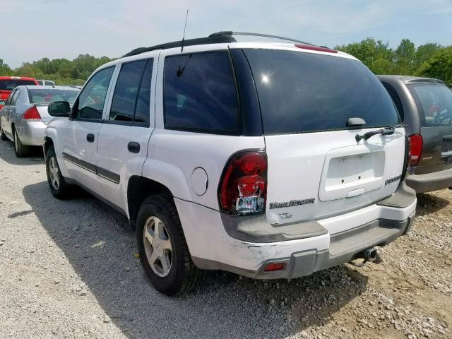 1GNDT13S822167345 - 2002 CHEVROLET TRAILBLAZE WHITE photo 3