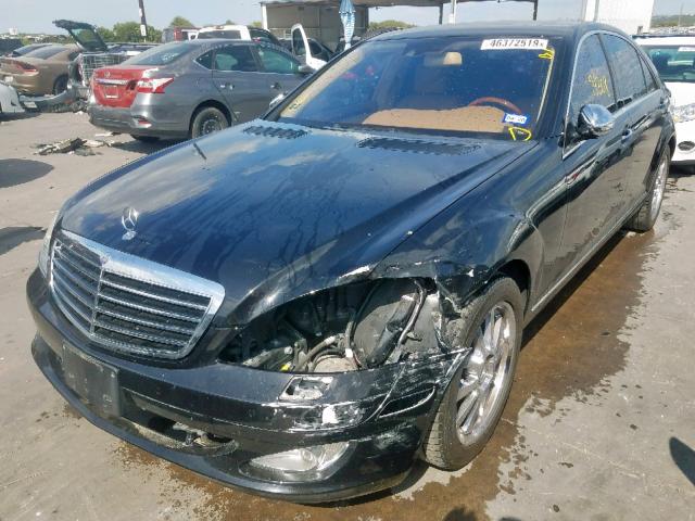 WDDNG71X78A169093 - 2008 MERCEDES-BENZ S 550 BLACK photo 2