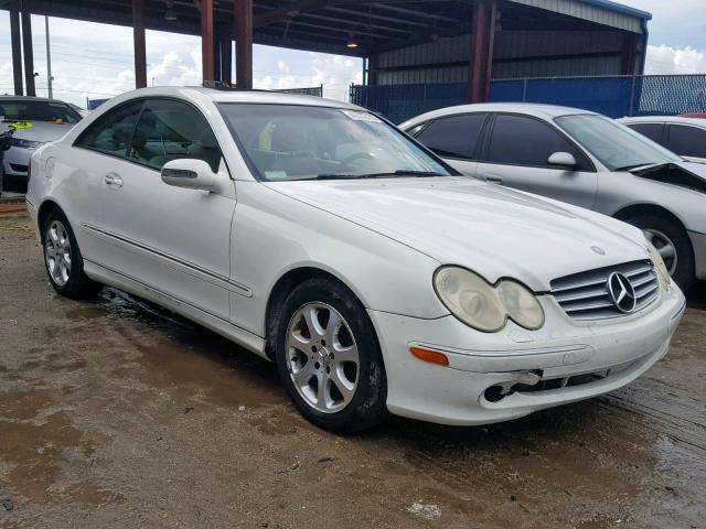 WDBTJ65J43F024879 - 2003 MERCEDES-BENZ CLK 320C WHITE photo 1