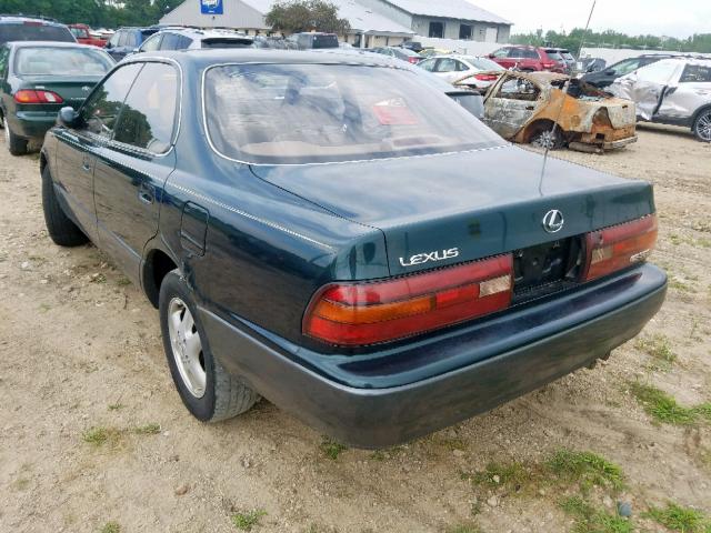 JT8GK13T2R0071216 - 1994 LEXUS ES 300 GREEN photo 3