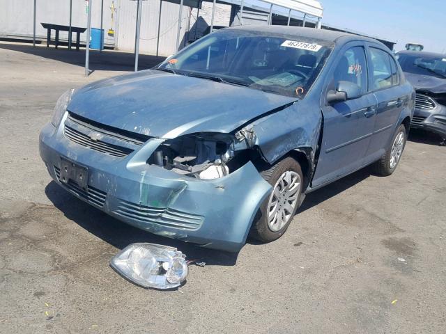 1G1AD5F54A7200311 - 2010 CHEVROLET COBALT 1LT TEAL photo 2