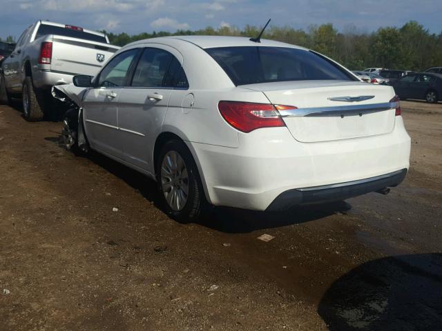 1C3CCBAB5CN273298 - 2012 CHRYSLER 200 LX WHITE photo 3